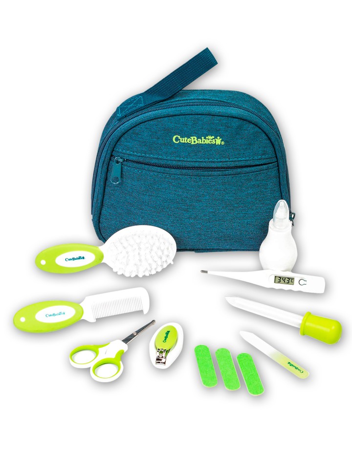 MKNZOME - Kit de aseo para bebé, 10 piezas, kit portátil de cuidado del  bebé con estuche de almacenamiento, kit de cuidado de la salud, cepillo y