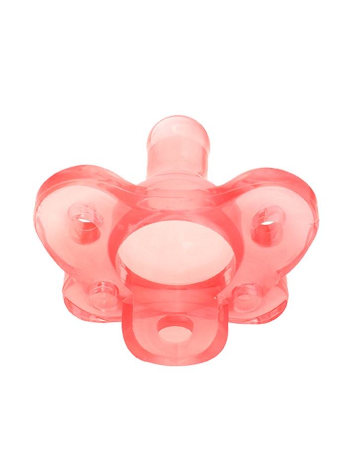 Dr. Brown's HappyPaci - Chupete de silicona 100% de 0 a 19.7 ft, sin BPA,  blanco, rosa, rosa claro, 3 unidades