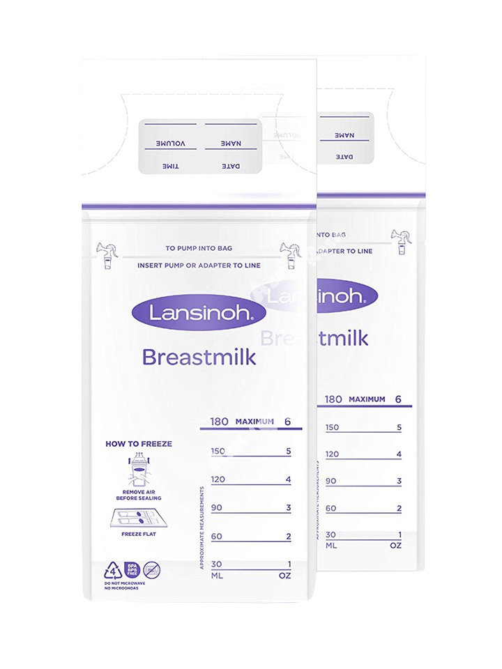 JUMBO - Paquete de 300 bolsas de almacenamiento de leche materna para  lactancia materna, 7 onzas, cada una preesterilizada por rayos gamma, sin  BPA, a