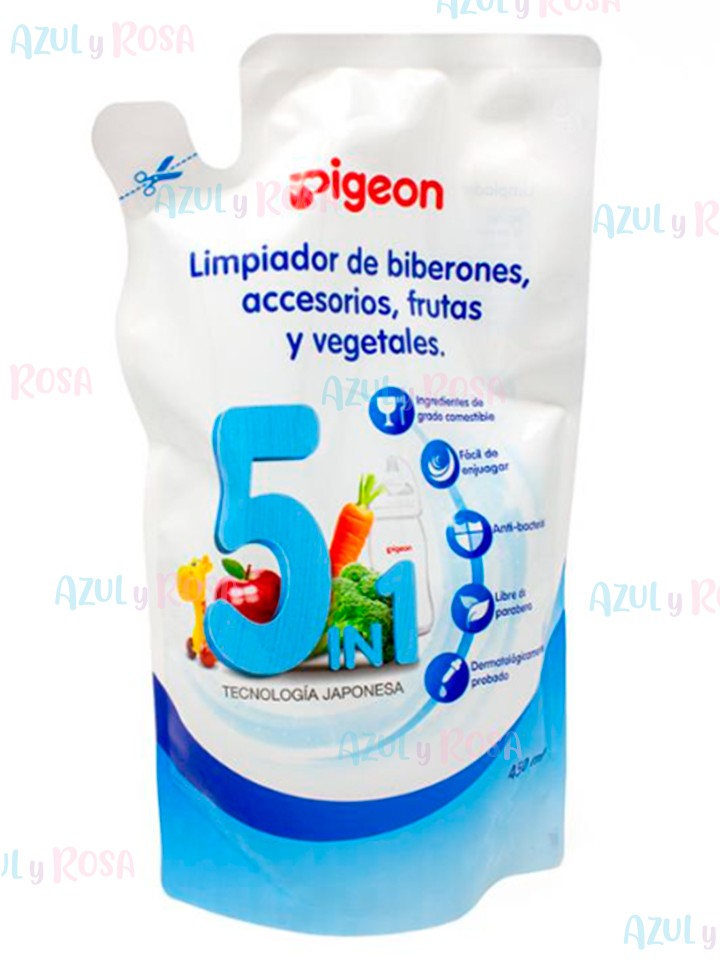 Pigeon Limpiador de Mamaderas, Frutas y Verduras 450 ml